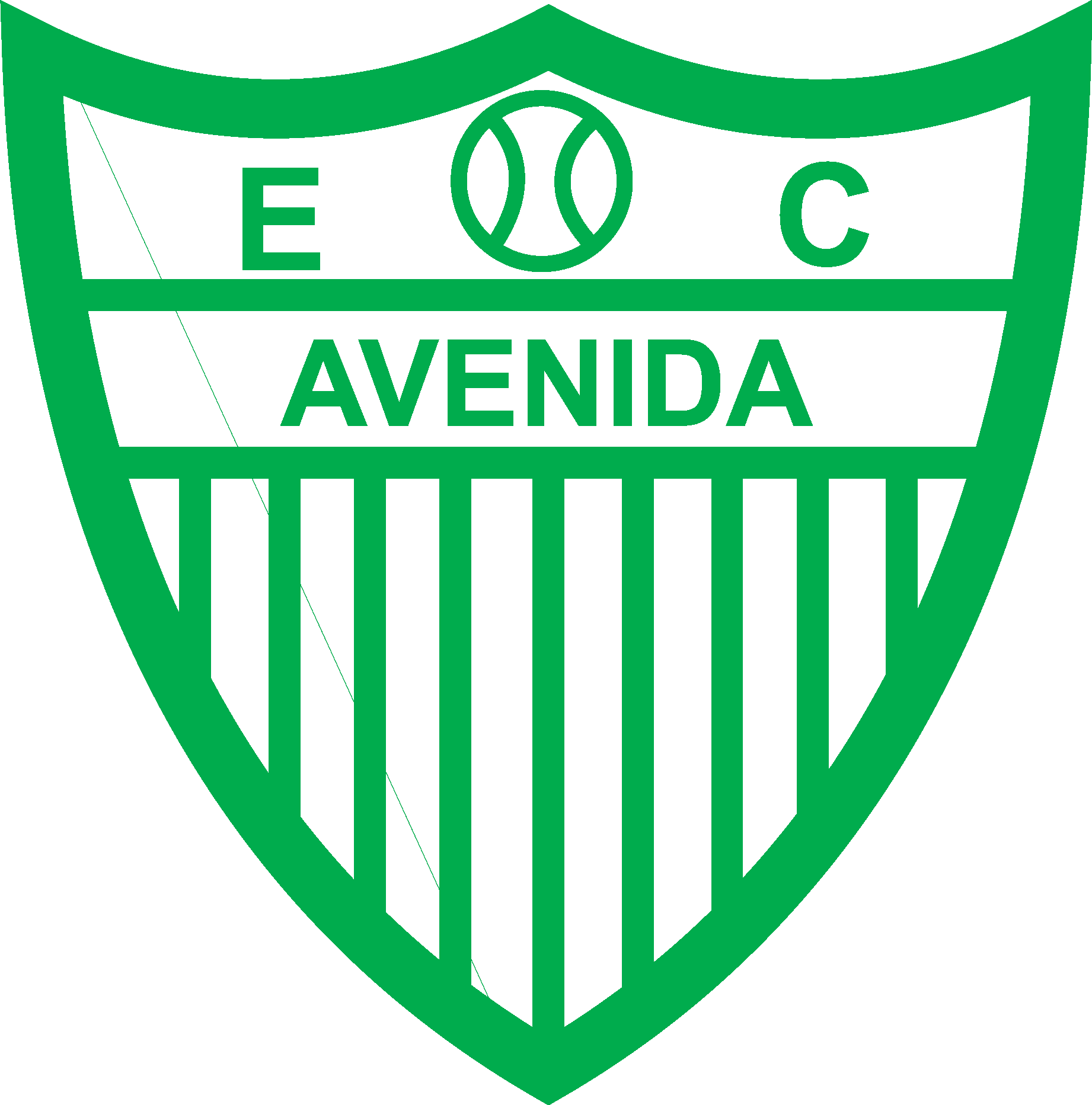 Esporte Clube Avenida De Santa Cruz Do Sul RS Logo Vector Logo